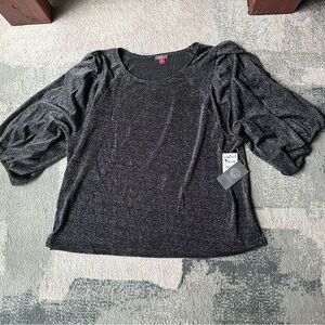 Vince Camuto women’s black shimmer top